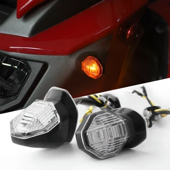 NEW-2Pcs Evrensel Motosiklet Dönüş Sinyal gösterge ışığı Lambası Ampüller Siyah Amber 12 V