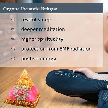 Orgonit piramidi Şifa Doğal Kristaller Enerji Çakra Meditasyon Taşlar Zanaat Anne Baba için Mükemmel Hediyeler Yatak Odası Süsler