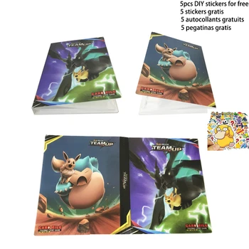 Pokemon Albümü 240 adet Kartları albüm Karikatür Anime Kart DIY Koleksiyoncular Yüklü Listesi Tutucu Kapasiteli Bağlayıcı Klasörü Oyuncaklar Çocuklar İçin