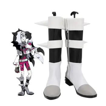 Pokemon Kılıç / Kalkan İskeleler Cosplay Boots Custom Made Deri Ayakkabı Erkek ve Kız için