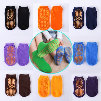 Silikon Nokta Kaymaz Kat Çorap Dört Sezon Takım Elbise Çocuklar Yetişkinler Nefes Pamuk Çorap Şeker Renk Nefes Ayak Bileği Sox