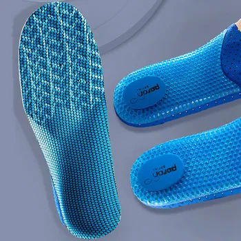 Silikon Tabanlık Ayakkabı Kemer Desteği Nefes Şok Emme Ayakkabı Pedi Açık Koşu Yumuşak Rahat Astarı 1 Çift