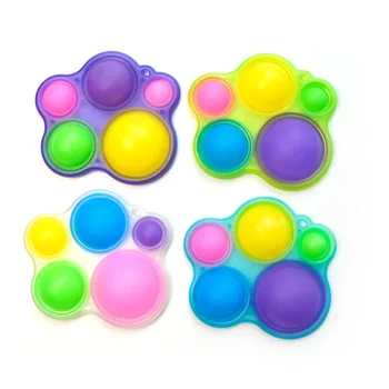 Squishy Bebek Uygulama Fidget Kurulu Presleme Renk Topu Stres Rahatlatıcı Oyuncaklar El Kavrama Beş parmak Kabarcık Otizm Oyuncaklar