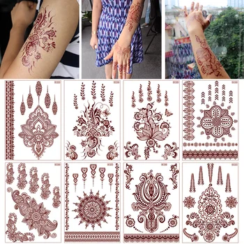Su geçirmez Geçici Vücut Sanatı Çiçek Dövme Etiket Uzun Ömürlü Göğüs Dantel Sanat Kol Sahte Dövme Kadın Erkek Geçici Sahte Dövme
