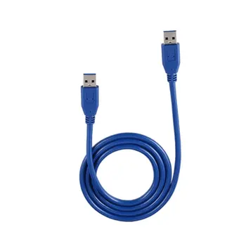 Taşınabilir Mavi Katı 3FT / 1M SuperSpeed Bilgisayar USB 3.0 Tip A Erkek Tip A Erkek M / M M2M Uzatma kablo kordonu Tel
