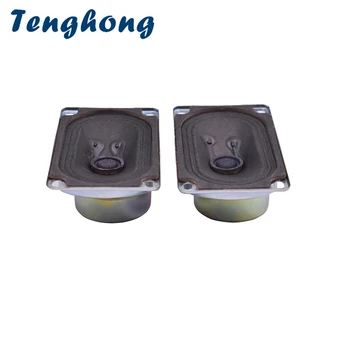 Tenghong 2 adet 8Ohm 5W tam aralıklı hoparlör 5090 TV Hoparlör Ses Taşınabilir Hoparlörler Ünitesi Bilgisayar Hoparlör Ev Sineması İçin DIY