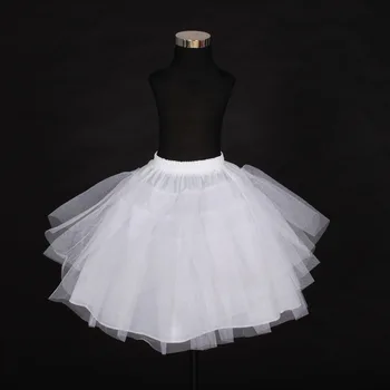 Toptan Stokta Petticoats Üç Katmanlı Net Beyaz Elbise Petticoat Ucuz Crinolines Jüpon