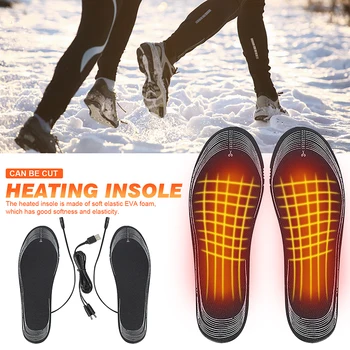 USB Isıtmalı Ayakkabı Tabanlık Kış Elektrikli Ayak isıtma pedi Ayak İsıtıcı Çorap Pedleri Isıtma Astarı Sıcak Yastık