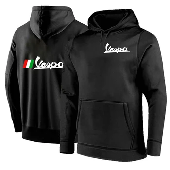 Vespa logo 2022 hoodies özelleştirmek kazak polar pamuklu kazak moda rahat hip hop ceketler kapşonlu tops
