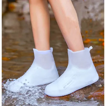 Yağmur botu Kapak Kullanımlık Lateks Su Geçirmez Yağmur ayakkabı koruyucu Kaymaz Silikon Galoş bot galoşları Unisex Ayakkabı Aksesuarları
