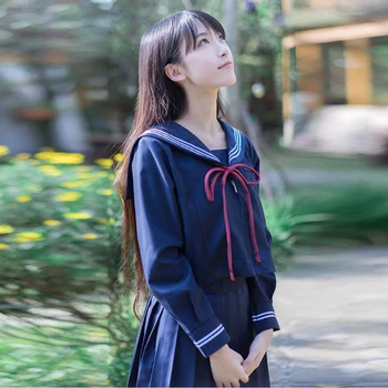 Yeni Japon Tarzı Kore Kawaii Kız JK S-5XL lise üniforması Kızlar Kadınlar Yenilik Denizci Takım Elbise Üniforma Anime Etekler