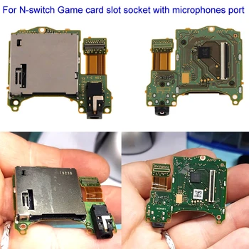 Yeni Orijinal Oyun kartı yuvası Soket ile kulaklık kulaklık kurulu Değiştirme Nintendo Anahtarı NS Anahtarı onarım parçaları