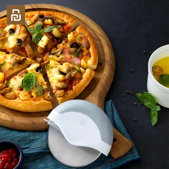 Yeni Youpin Paslanmaz Çelik Pizza Kesiciler Pasta Rulo Kesici pizza bıçağı Çerez Kek Rulo Tekerlek Makas Bakeware Mutfak İçin