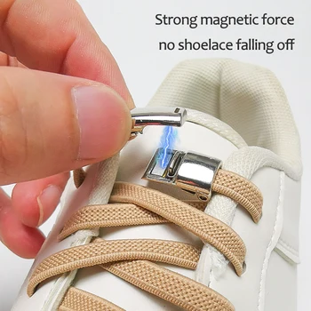 Yeni yükseltme Manyetik Ayakabı Elastik Hiçbir kravat ayakkabı bağcıkları Sneakers Bağcıkları Ayakkabı Tembel Ayakkabı Bağı Kilidi Tek Beden Herkese Uyar Çocuklar ve Yetişkin