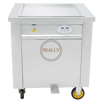 Yüksek Kaliteli Tayland Haddelenmiş Kızarmış Dondurma Makinesi Kızarmış Dondurma Makinesi Malezya Sıcak Satış Kızarmış Dondurma Rulo Makinesi