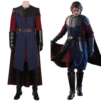 Yıldız Cosplay Savaşları: Klon Savaşları-Anakin Skywalkeri Cosplay Kostüm Ceket Pelerin Üniforma Kıyafetler Cadılar Bayramı Karnaval Elbise