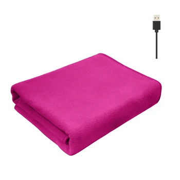 Şal ısıtıcılı battaniye Elektrikli Atmak Kilim Battaniye Ev Ürünleri Hiçbir Ayar Sıcak Ofis USB Toka Çok amaçlı ısıtmalı