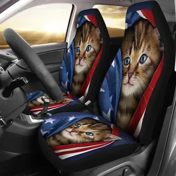 Şirin Kitty Ön Araba Koltuğu Kapakları, Sevimli Araba Aksesuarları Hayvan Lover Hediyeler için fikir Custom Made Koltuk Örtüsü
