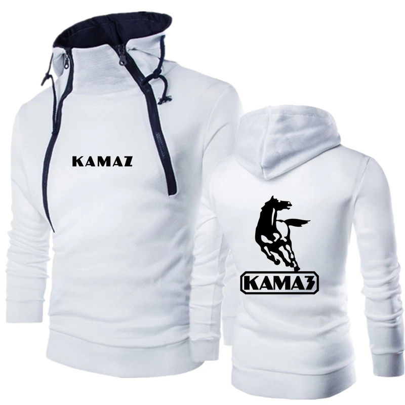2022 Yeni KAMAZ Logo Baskı Özelleştirilebilir Eklenmiş Pamuk Sıcak Erkek svetşört Ceket Rahat Hip Hop Yüksek Kaliteli Erkek Spor Görüntü 2