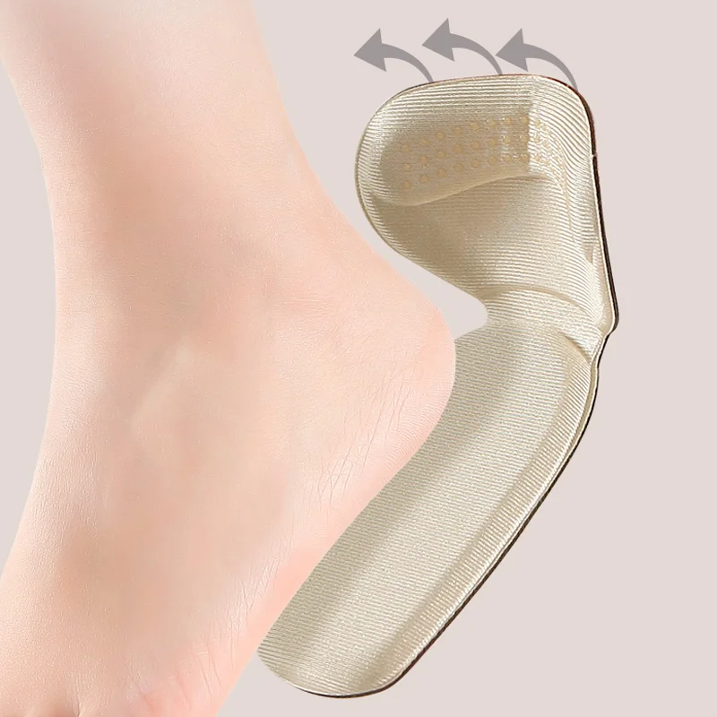 3 Çift Yarım ayakkabı tabanlığı Geri Çıkartmalar Yüksek Topuk Astarı Eklemek Topuk Ağrı kesici Koruyucu Yastık Pedleri Ayakkabı Boyutu Redüktör Görüntü 2