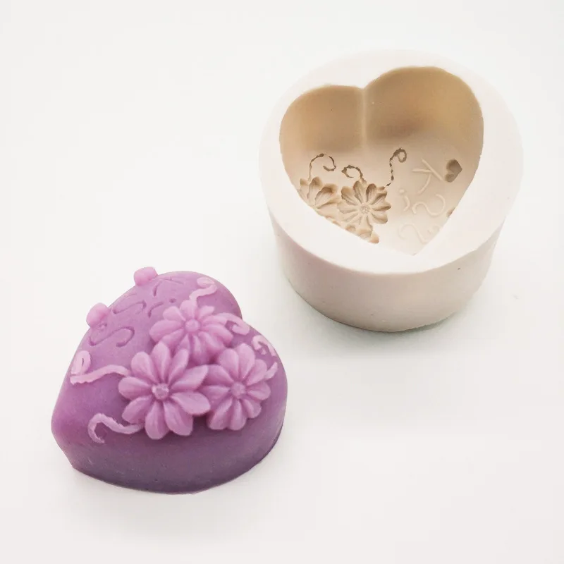 4 Adet Silikon Kalıp Kek Gül Çiçek Şekli 3D Kalıp Düğün Tatlı Mousse Şeker Bakeware Araçları Görüntü 1