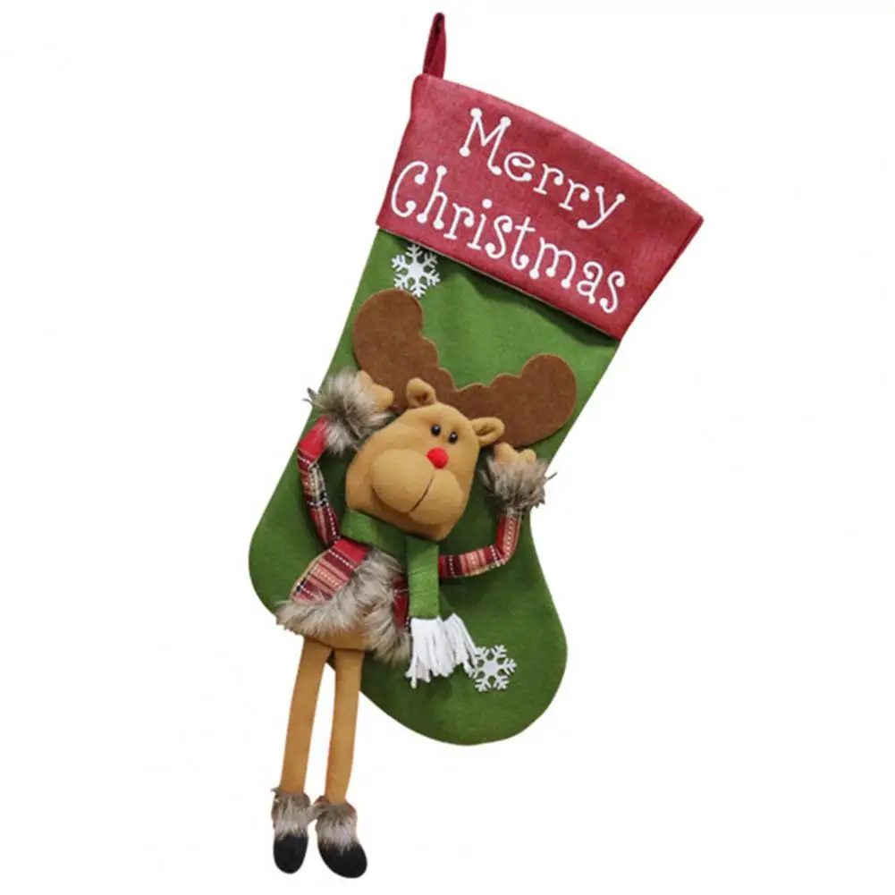 Asılı Süsleme Taşınabilir Noel Çorap Hediye Çantası Merry Christmas Kolye Dekor Görüntü 3