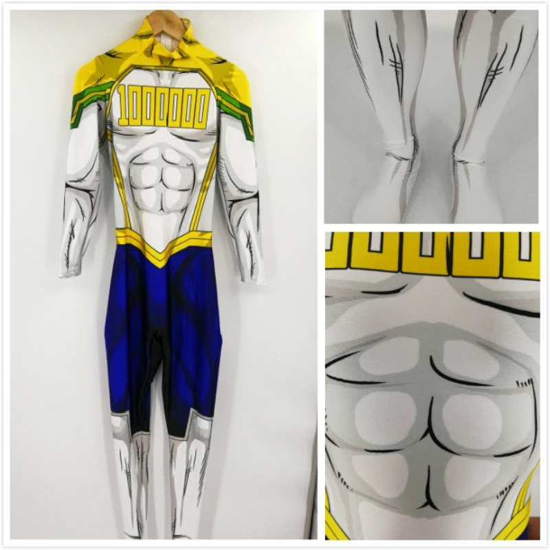 Boku hiçbir Kahraman Akademi Lemillion Mirio Togata Cosplay Kostüm 3D Baskı bnha Tüm Olabilir Benim Kahraman Akademi Erkek Erkek Erkek Likra Takım Elbise Görüntü 5