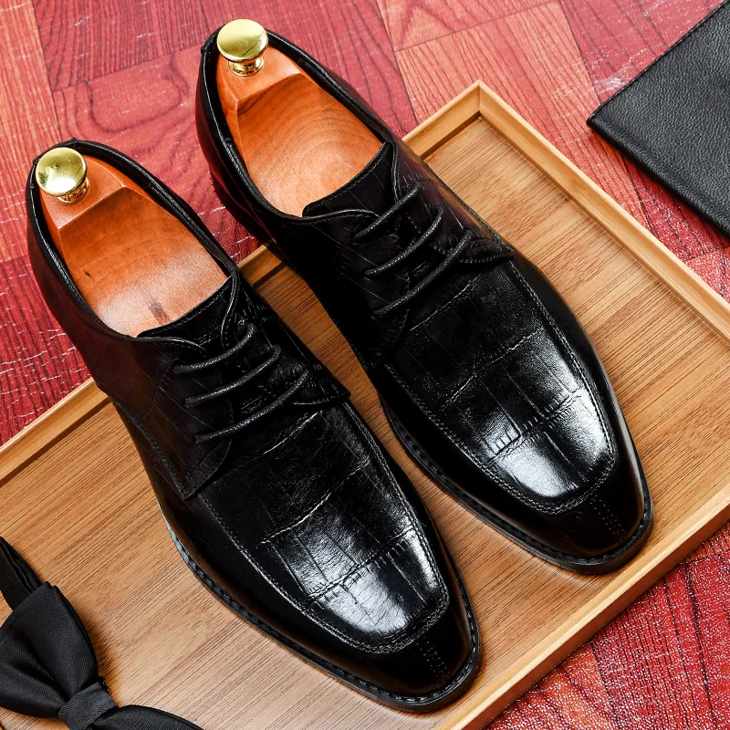 BONA 2023 Yeni Tasarımcılar Orijinal deri ayakkabı Erkekler Moda Şık sosyal ayakkabı Adam İş Lüks Marka Elbise Ayakkabı Mansculino Görüntü 0