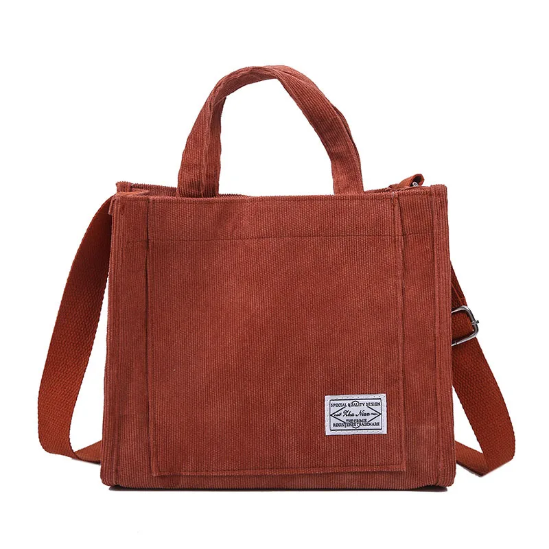 Kadınlar için çanta 2021 Kadife omuzdan askili çanta tekrar kullanılabilir alışveriş poşetleri Casual Tote Bayan Çanta Çapraz Vücut postacı çantası Görüntü 4