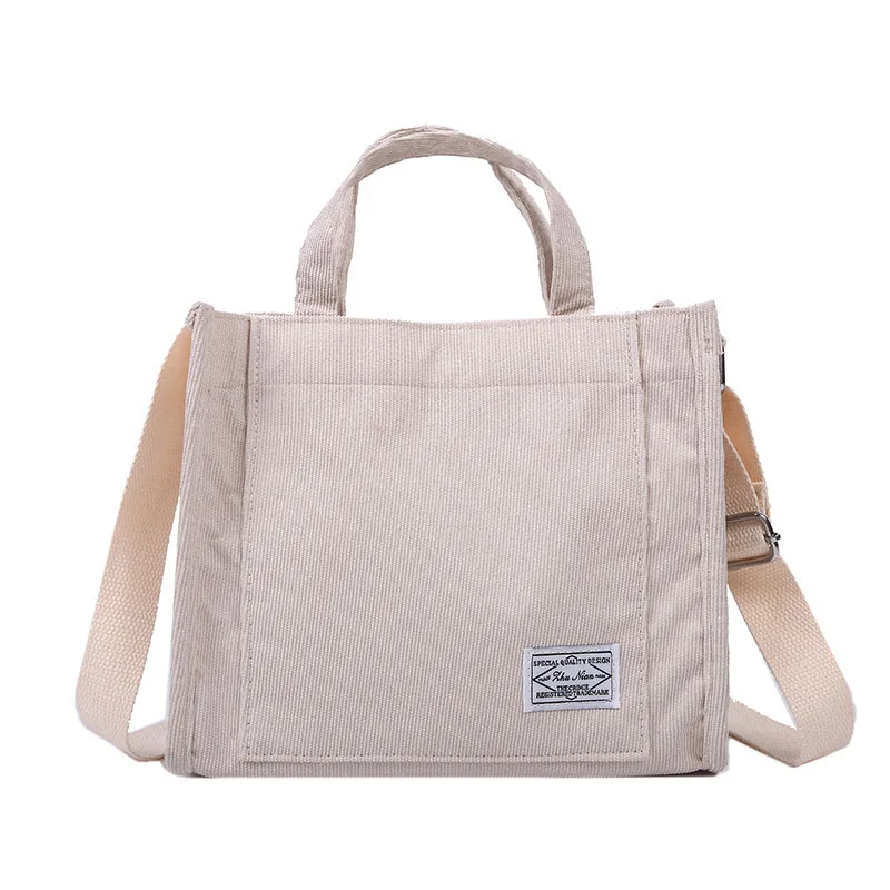 Kadınlar için çanta 2021 Kadife omuzdan askili çanta tekrar kullanılabilir alışveriş poşetleri Casual Tote Bayan Çanta Çapraz Vücut postacı çantası Görüntü 5