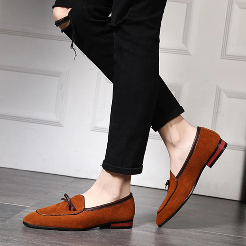 Yeni Varış 2022 Resmi Ayakkabı Erkekler Elbise Loafer'lar Glitter Kuaför italyan Ayakkabı Erkekler Düğün Ayakkabı Erkekler Zarif Erkek Ayakkabi Buty Görüntü 2