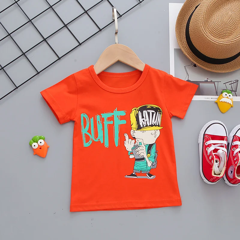 Yeni Yaz Moda Bebek Giysileri Çocuk Erkek Kız T Shirt Şort 2 adet / takım Çocuklar Bebek Giyim Toddler Karikatür Spor Görüntü 5