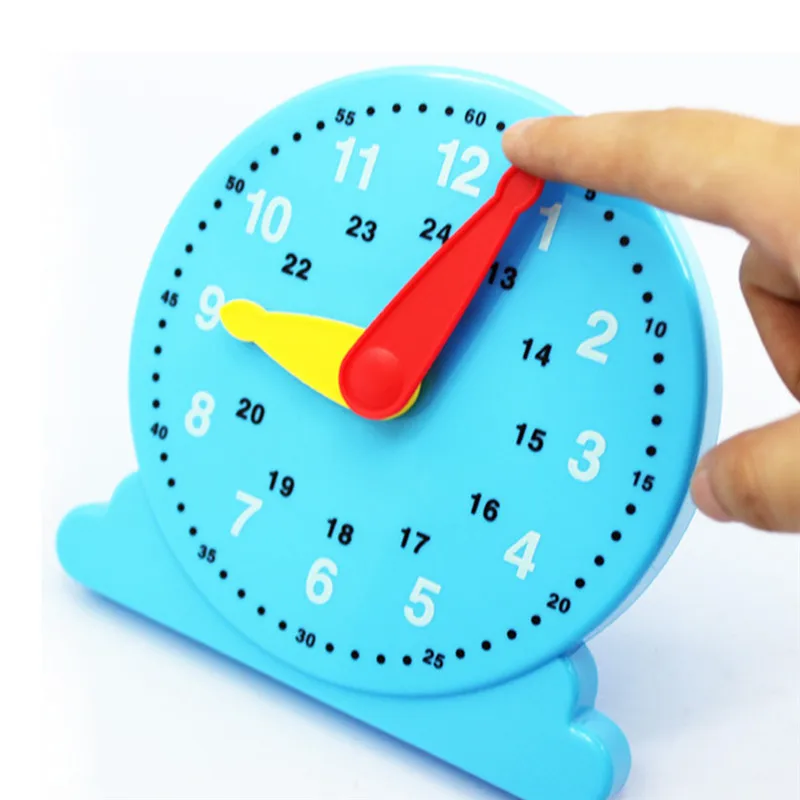 Çocuklar Eğitim çalar saat Oyuncak Montessori Ahşap Boncuklu Geometri Dijital Saat Bulmacalar Eşleşen Saat Oyuncak Çocuklar İçin Görüntü 0