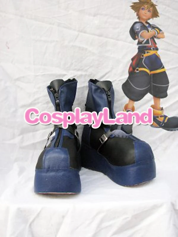 Özelleştirmek Çizmeler Kingdom Hearts Cosplay Sora Cosplay Ayakkabı Anime Parti Çizmeler Kostüm Görüntü 0
