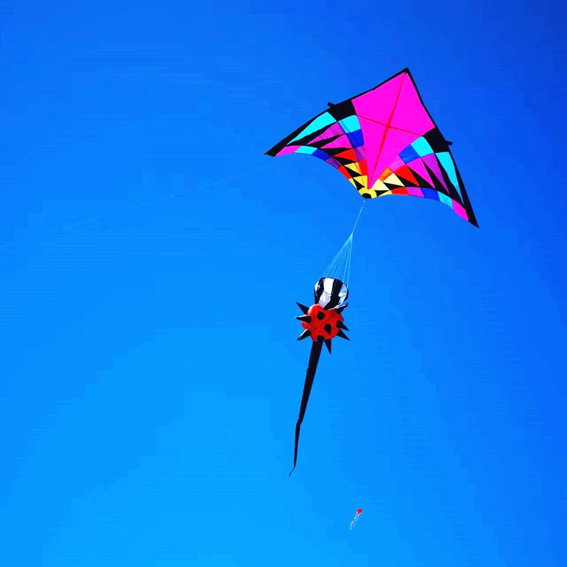 Ücretsiz kargo Prick topları windsock uçurtma uçan oyuncaklar çocuklar için uçurtmalar naylon gökkuşağı uçurtmalar balık uçurtma dacron süslemeleri wei uçurtma Görüntü 2